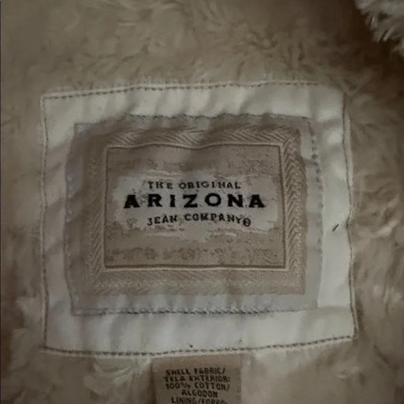 Arizona Love Cream Faux Fur Utility Jacket - Picture 2 of 4